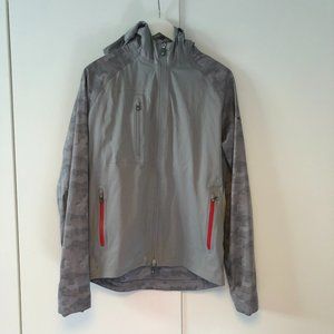 Peter Millar Technical Golf Jacket, Grey w/ Camo Sleeves, Small